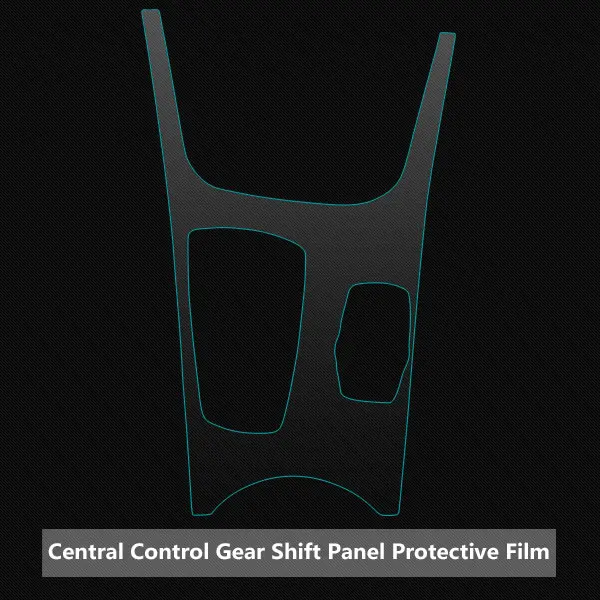 Внутренняя отделка приборной панели переключения передач Панель фар переключатель frameпрозрачный защитная пленка наклейки для BMW X3 X4 F25 F26 - Название цвета: 1pc Gear Shift Panel