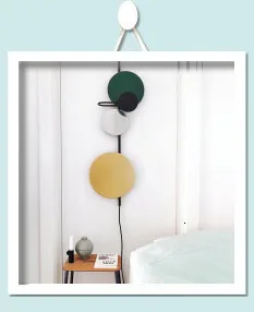 Лофт abajur luminaria веревка прикроватная Спальня lampara pared