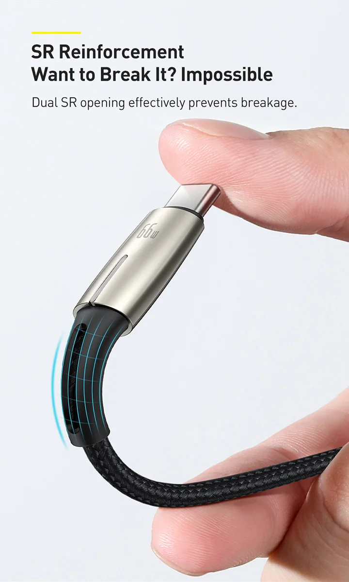Baseus 66W 6A USB Type C Super Charge Cable 9