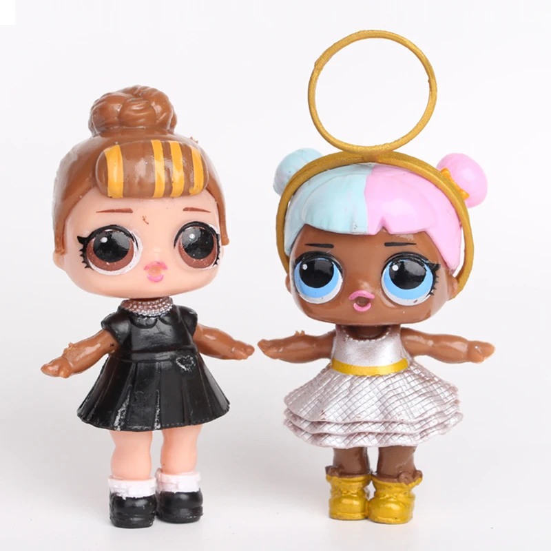 8pcs/set LOL Surprise Dolls Toy Confetti Glitter Serie PVC Cute Action Figures Anime Model Kids for Children Birthday Gifts 2S56