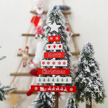 

Christmas Wooden Pendant Hanging Door Decorations Xmas Tree Home Party Ornaments 17x30cm/6.7x9.8in 1 Pcs