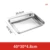 Stainless Steel Food Trays Rectangle Fruit Vegetables Storage Pans Cake Bread Biscuits Dish Bakeware Kitchen Baking Plates 11