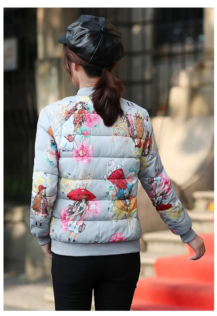 New Style Thin Small Cotton-Padded Jacket Winter Coat off Season Cotton Coat Women's Korean-style Students Cotton-padded Clothes