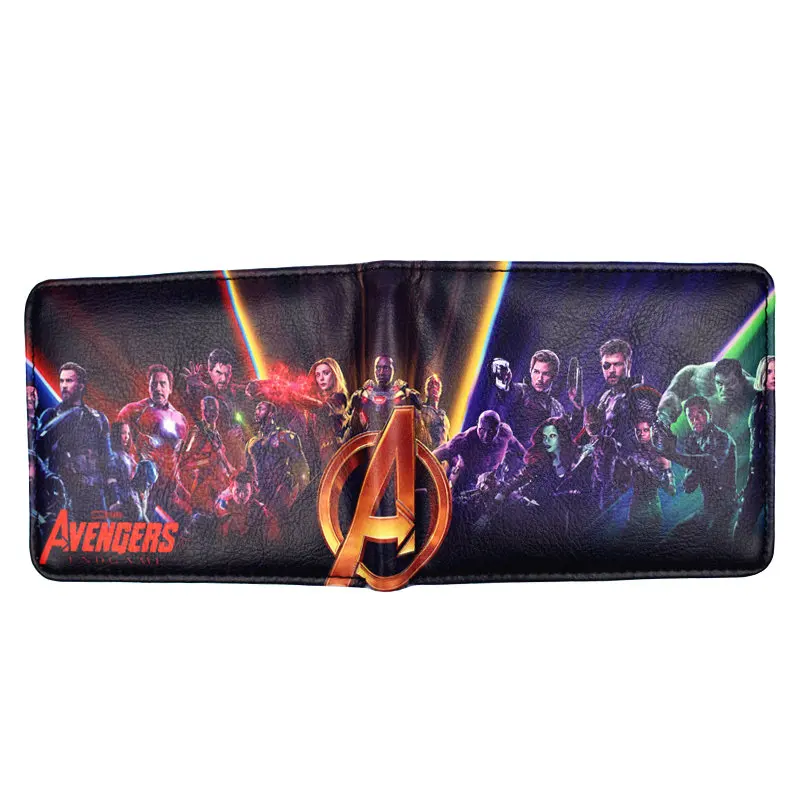 Marvel кошелек Мстители Высокое качество PU короткий Мужской кошелек мальчик Монета Кошельки