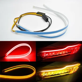 

DRL Turn Signal Light 60CM Car Turn Signal Light Flowing Sequential Lamp Universal