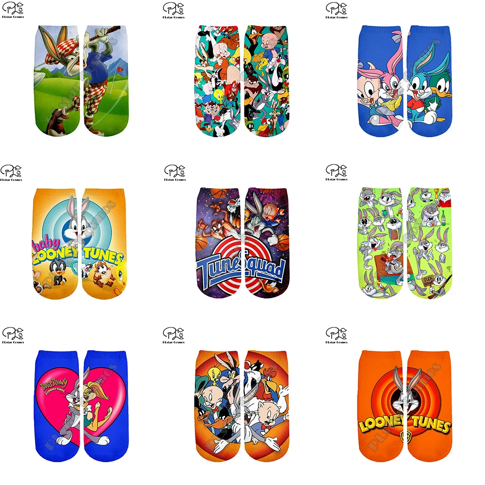 

Men Women Funny Bugs Bunny sock Christmas Socks 3d Print Santa Claus ankle Sock Harajuku Space Jam summer spring autumn hose 01