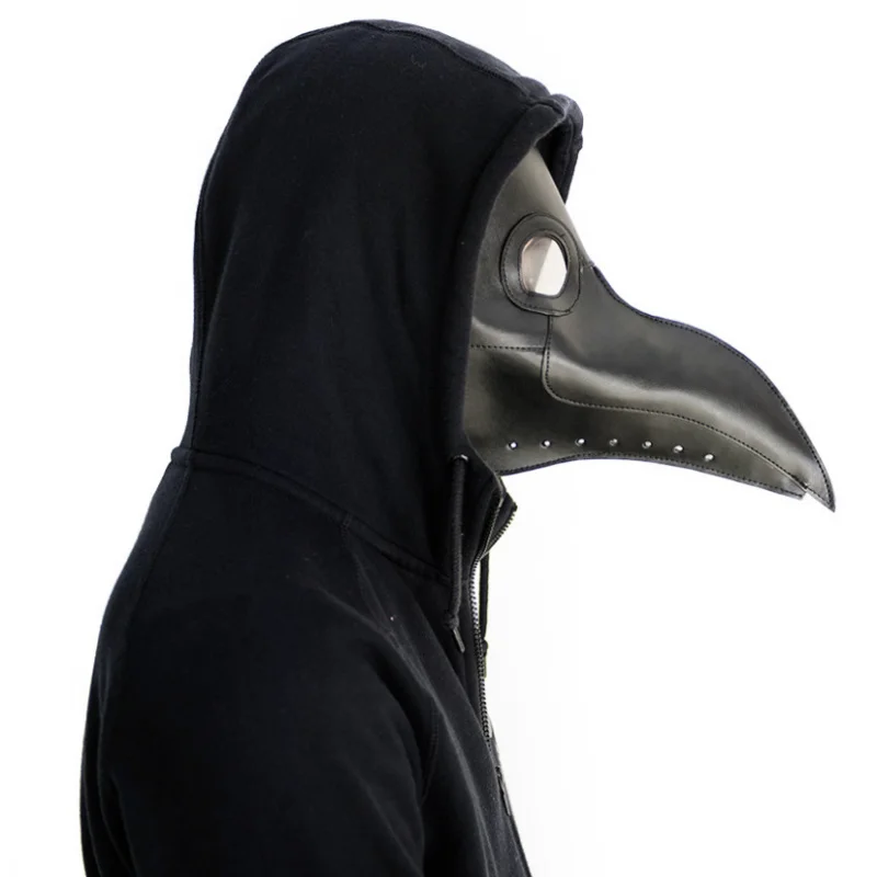 

Halloween Steampunk medieval plague doctor cos game anime man crow long beak mask men and women