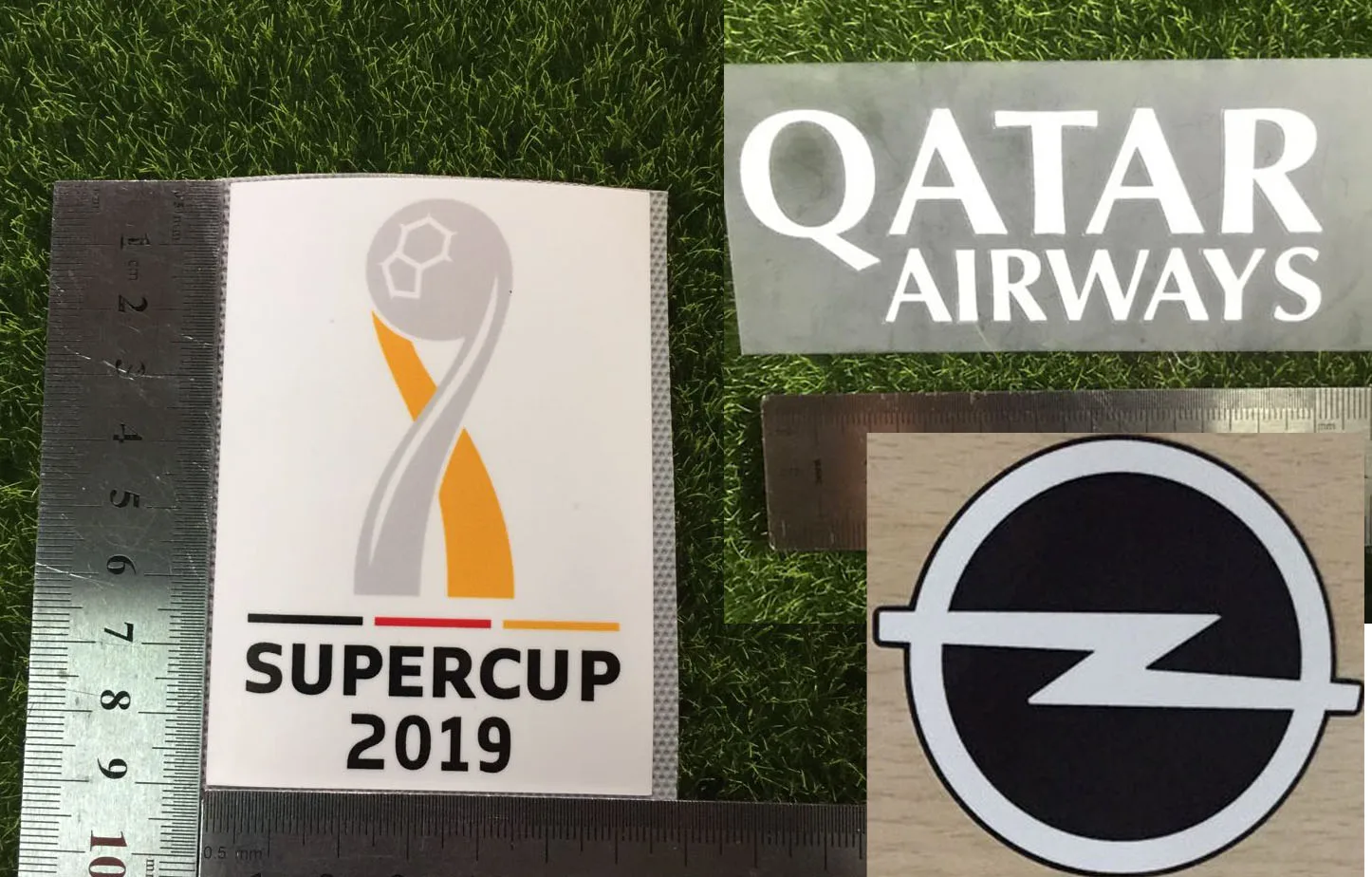 

2019 Germany SuperCUp 2019 Patch with Qatar Sponsor Iron On Heat Transfer Soccer Patch Badge