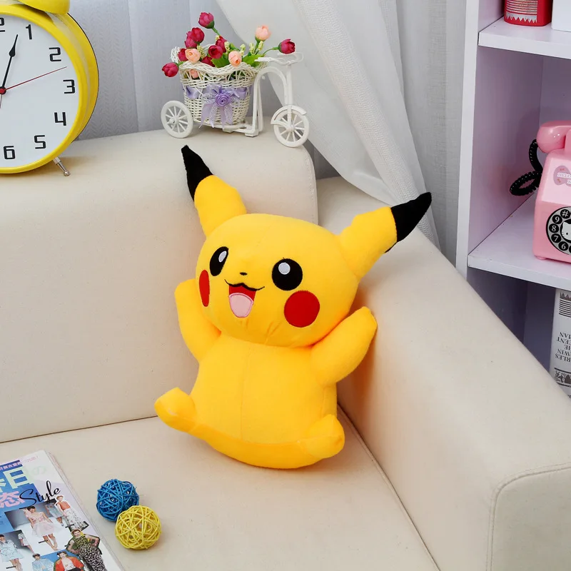 1pc 22cm Pikachu Plush Toys Cute Stuffed Animal Dolls Movie Popular Hot Doll Children Toys Christmas Gift High Quality