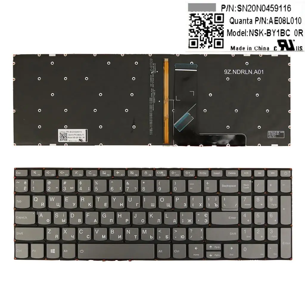 Russian Layout Replacement Keyboard for Lenovo IdeaPad 320-15ABR 320-15IAP 320-15AST 320-15IKB 320-15ISK Keyboard High Quality