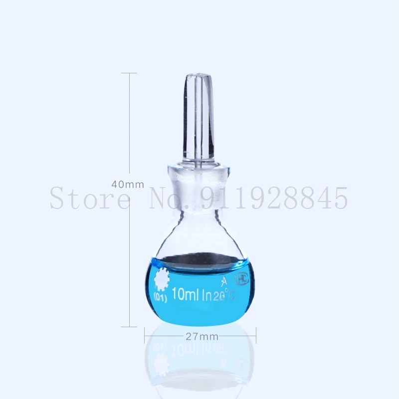 2pcs/lot Laboratory Glass Pycnometer Specific Gravity Bottle Picnometer