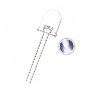 

10pcs LED 10mm White Transparent 20mA 3V Ultra Bright Round 10 mm LED Light Emitting Diode Lamp Water Clear Through Hole Bulb