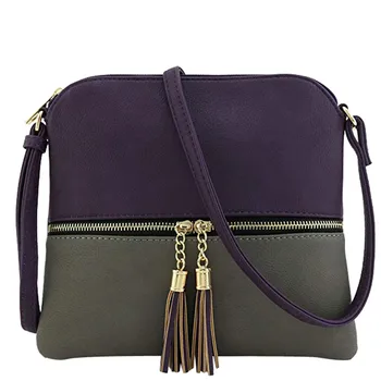 

Woman Shoulder Bags Leather Tassel Crossbody Hit Color Messenger Bag purses and handbags luxury handbags women bags designer