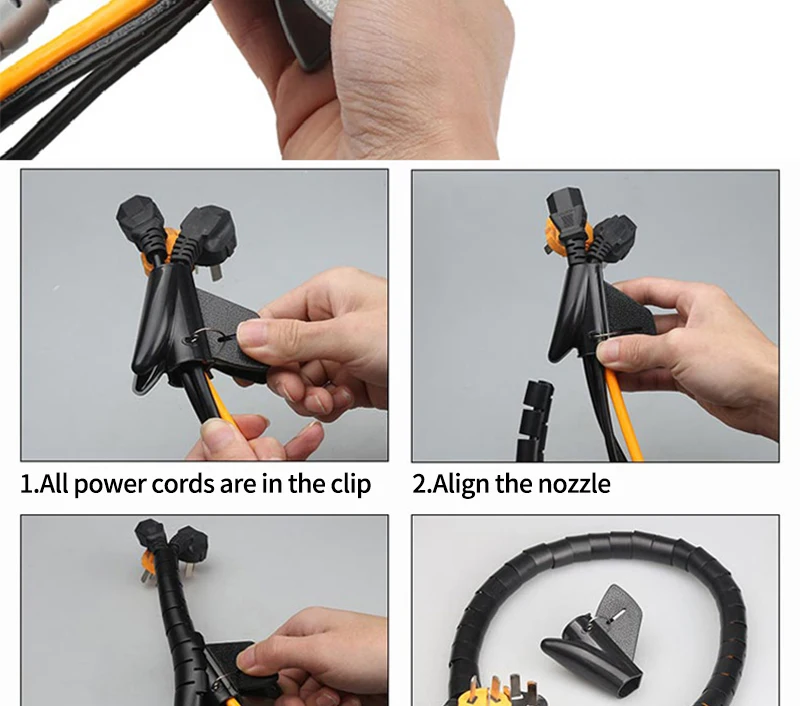 6Pcs 1M Câble De Vélo Électrique En Spirale Protection De Fil
