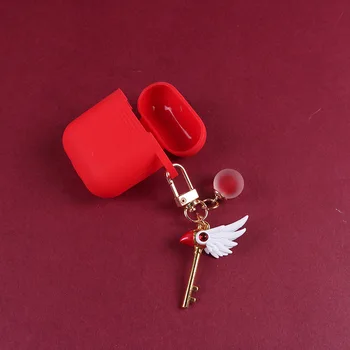 

For AirPods Case AirPods 2 Case Korea Cute cartoon Key Ring Silicone Headphones Cases for Apple air Pods 2 Protect Cover