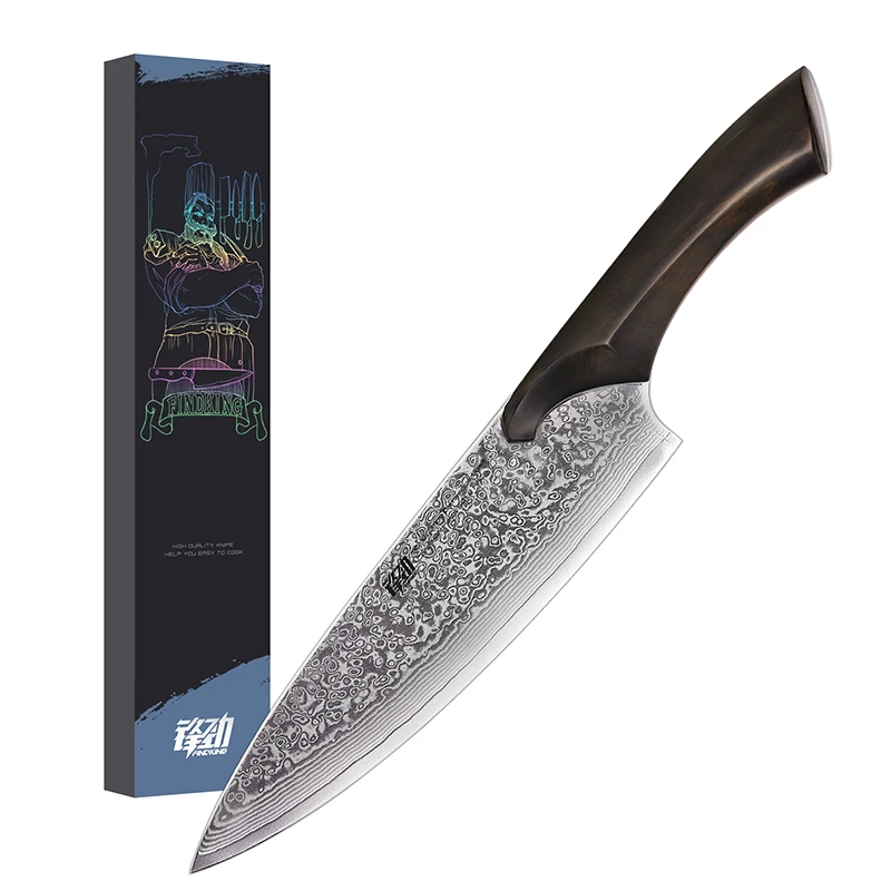 AUS-10 Pro дамасский Ножи большой ручкой 67-слой ручной работы " Инструмент Кухонные ножи японский супер Сталь ядра самый лучший подарок - Цвет: chef knife