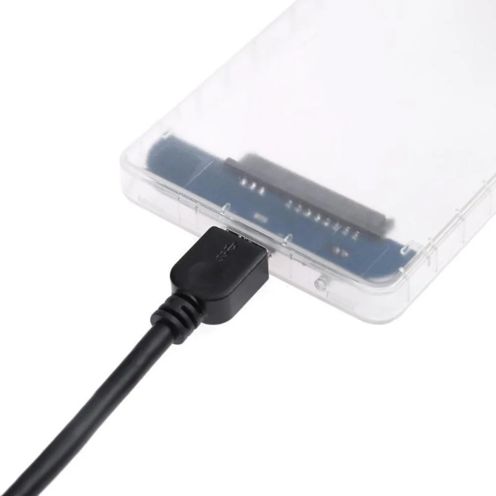 2,5 SATA3 к USB3.0 MICROB жесткий диск коробка SSD HDD Внешний защитный корпус Поддержка 5 Гбит UASP инструмент бесплатно Портативный 9,5 мм