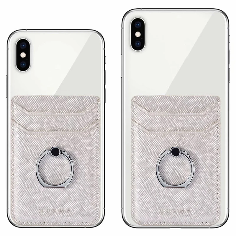 Luxury-Leather-Mobile-Phone-Wallet-Sticker-For-iPhone-11-X-XS-Max-Ring-Holder-Pocket-Card