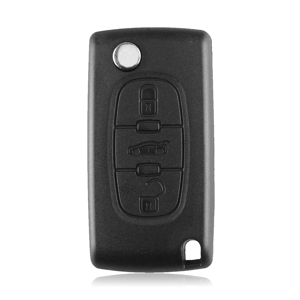 KEYYOU, 3 кнопки HU83, Автомобильный ключ для Citroen C3 C4 C5 PICASSO, дистанционный будильник, откидной складной автоматический брелок 433 МГц ID46 ASK Ce0536