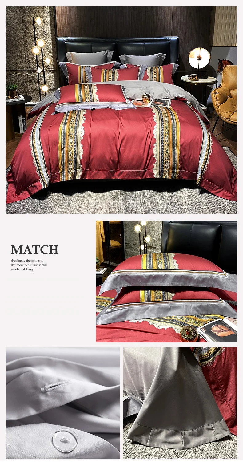 Egyptian Cotton Luxury Bedding Set Quilt Cover Bed Comforter Set Mattress Cover Bohemia Digital Printing 13 Hfdc4ab96fd064a7fb8b06c1a9e2c99a7a