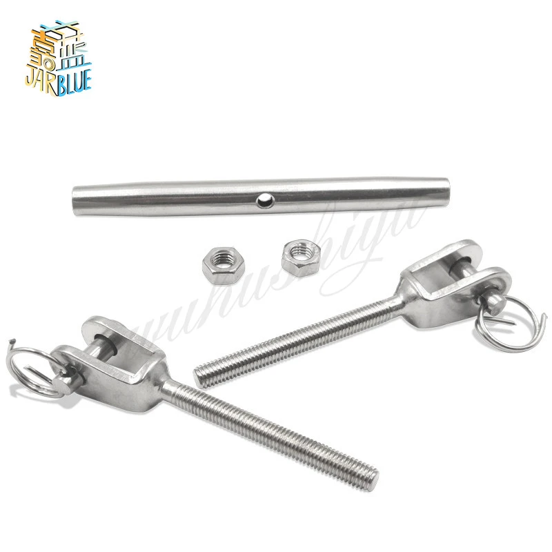 M5/m6/m8/m10/m12/m16/m20 Stainless Steel 304 Stainless Steel 304 Rigging Screw Closed Body Jaw/jaw Turnbuckle