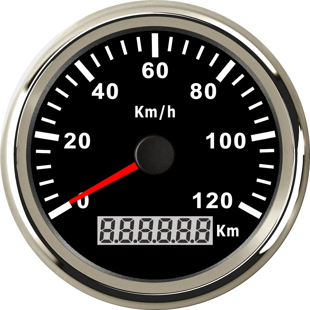 В ковбойском стиле; сезон весна SJ серии DN85mm gps спидометр 120 км/ч для автомобилей Грузовик лодочный мотор авто с красным Подсветка 12V 24V с gps антенна