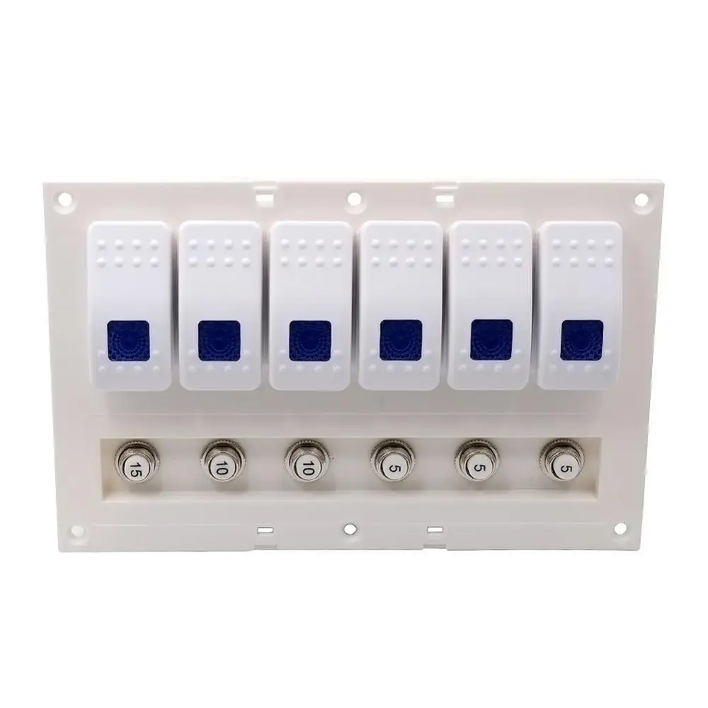 Автомобиль/RV/корабль фургон-дом на колесах авто 3 Pin 6 Band переключатель линз коммутационная панель Переключатель с синими огнями