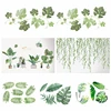 Tropical Leaves Wall Sticker Green Leaves Vine PVC Wall Decal Home Bedroom Living Room Decoration DIY Sticker Wallpaper Supplies ► Photo 1/6