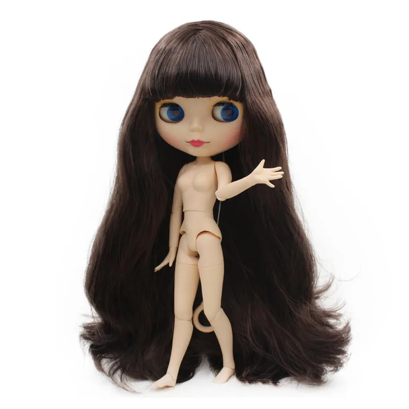 Кукла Обнаженная, похожая на куклу Blyth BJD, индивидуальные куклы могут быть изменены макияж и платье своими руками, 12 дюймовые шарнирные куклы игрушки 3 - Цвет: NO.6