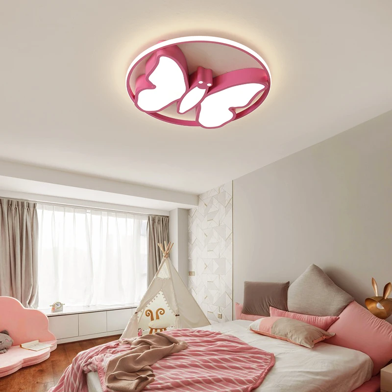 

Creative star half moon led ceiling light butterfly lovely led child baby room lights ceiling lamps bedroom decoration lights
