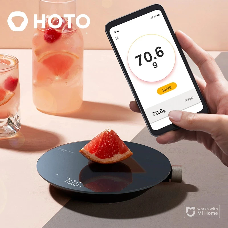 HOTO Smart Kitchen Scale, Bluetooth APP Electronic Scale, Mechanical