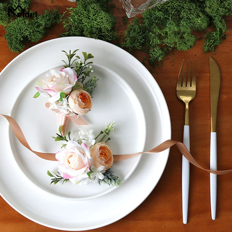 wedding boutonniere wrist corsage marriage  (12)