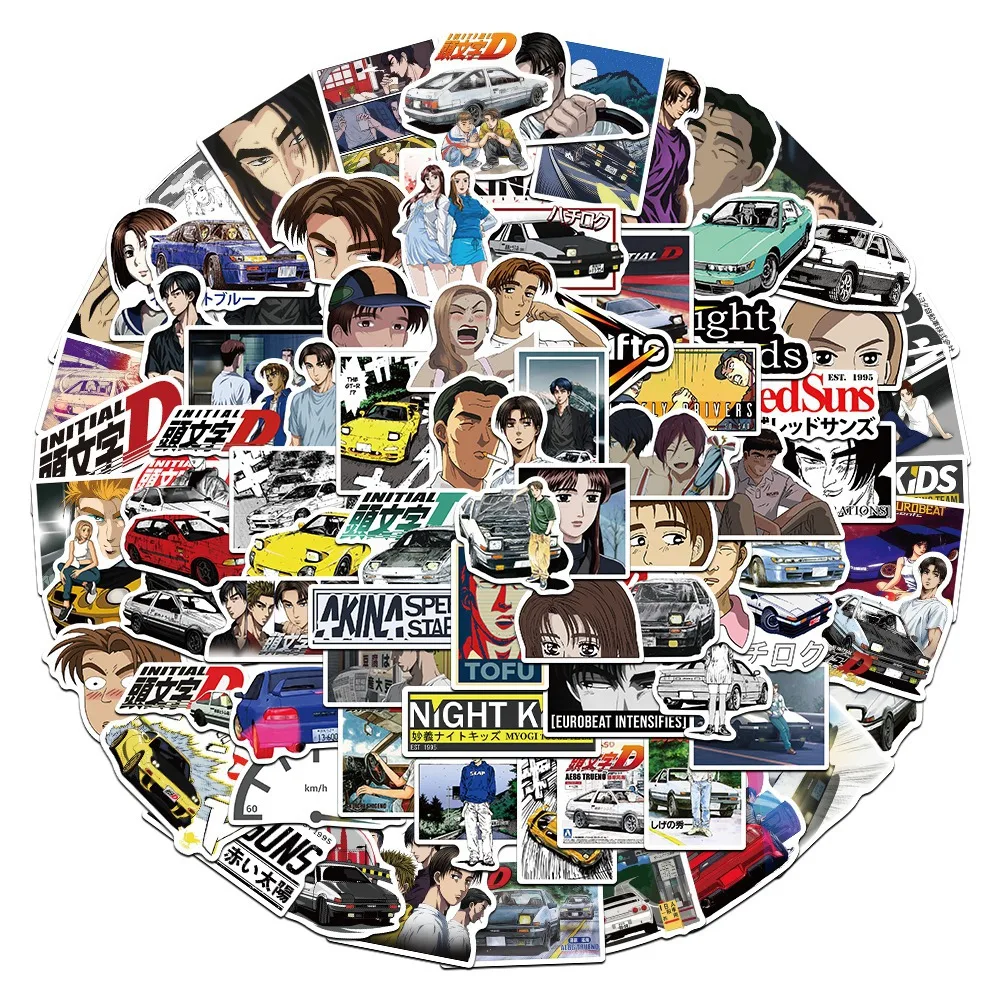 Anime Cartoon Stickers 10/30/50/100PCS For Skateboard Laptop Phone Bike Car Luggage Kids
