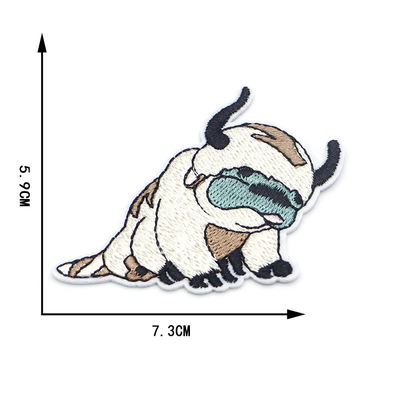 100 шт./лот, нашивка "Аватар", "Последний Аэрограф", Аппа, креативная вышивка, нашивка для ткани, железная нашивка, Креативные аксессуары для творчества S130