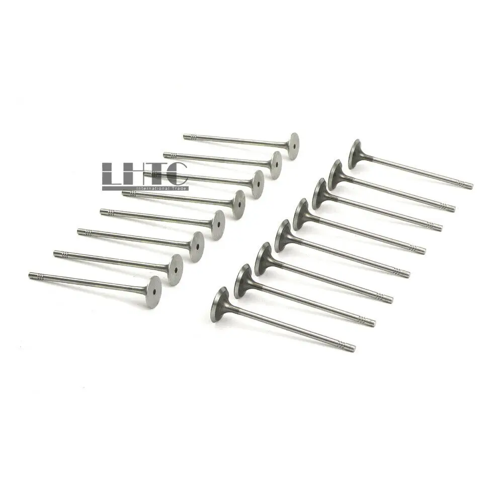16pcs 04E109601B inlet outlet engine valves For VW Jetta Golf Passat Audi A1 A3 Skoda Octavia Seat Leon 1.4 TFSI EA211