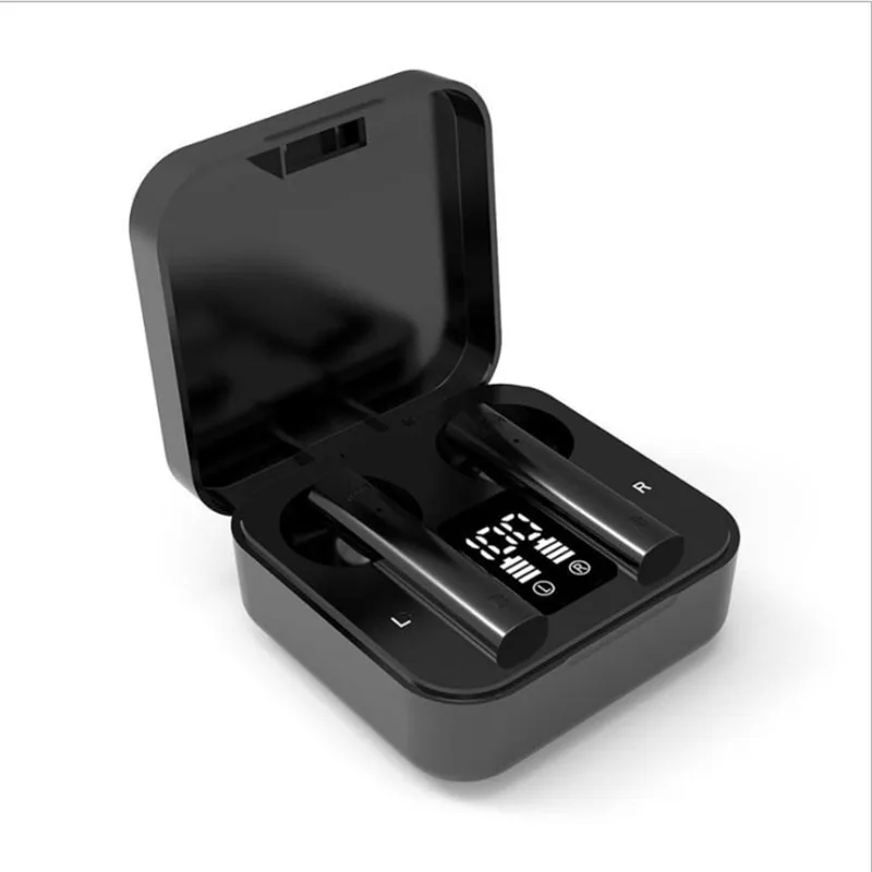 Air 2s TWS Wireless Bluetooth Headphones LED Display In ear Fingerprint Touch Headset with Dual Mic Noise Reduction Earbud