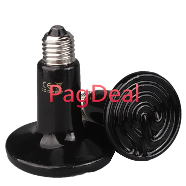 

Ceramic Heat Lamp Infrared Reptile Heating Bulb Pet Amphibian Poultry Lighting Heater Brooder Grow Light