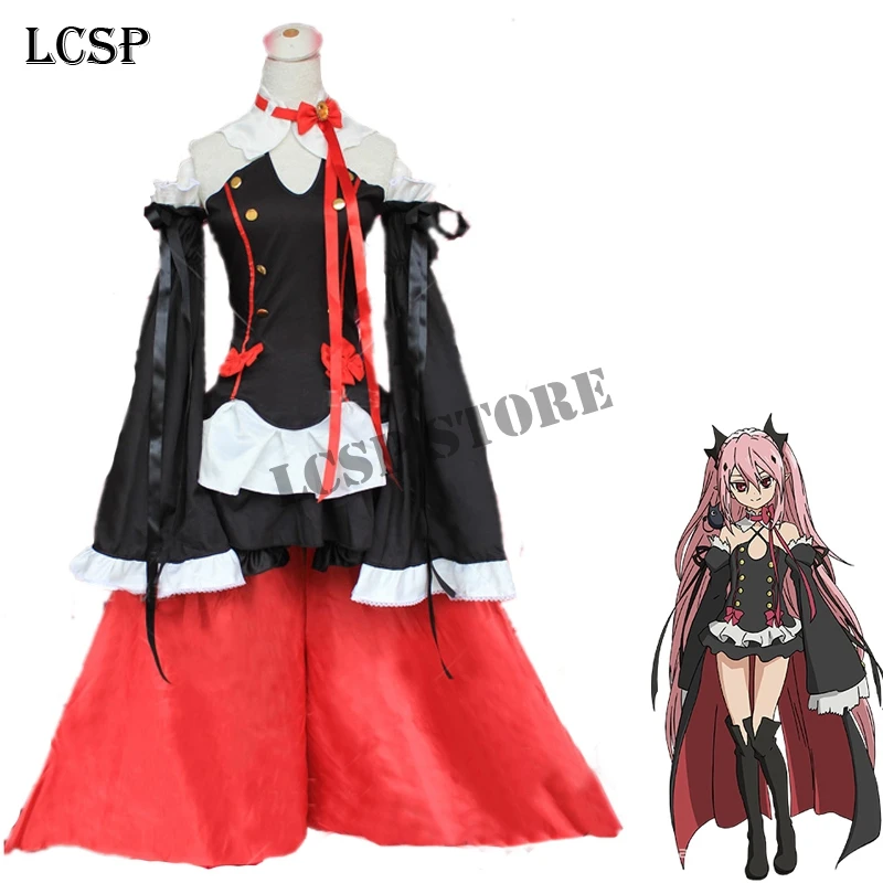 LCSP Seraph of the end Krul Tepes Косплей Костюм японского аниме Owari No костюм одежда |