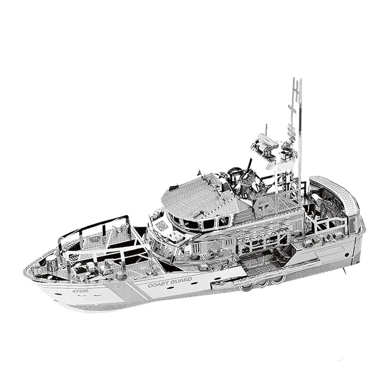 nanyuan IRON STAR 3D Metal puzzle DIY Assembly Model kits LIFEBOAT C22201 2 Sheets Stainless Steel Creative toys gift for adult 5