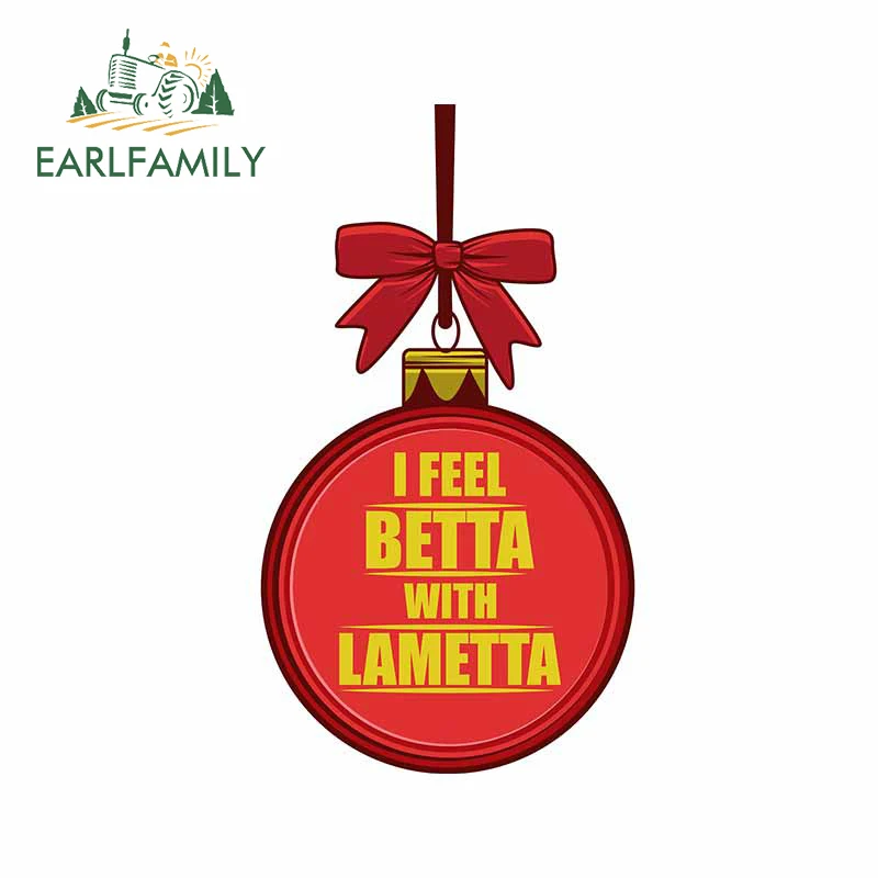 Earlfamily 13Cm X 7.6Cm Per I Feel Betta Con Lametta Adesivi Per Auto In Vinile Decalcomania Impermeabile Antigraffio Decalcomania Per Stampa Personal
