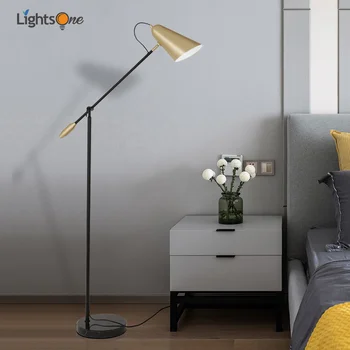 

Post-modern bedside floor lamp living room bedroom leisure versatile study vertical floor light