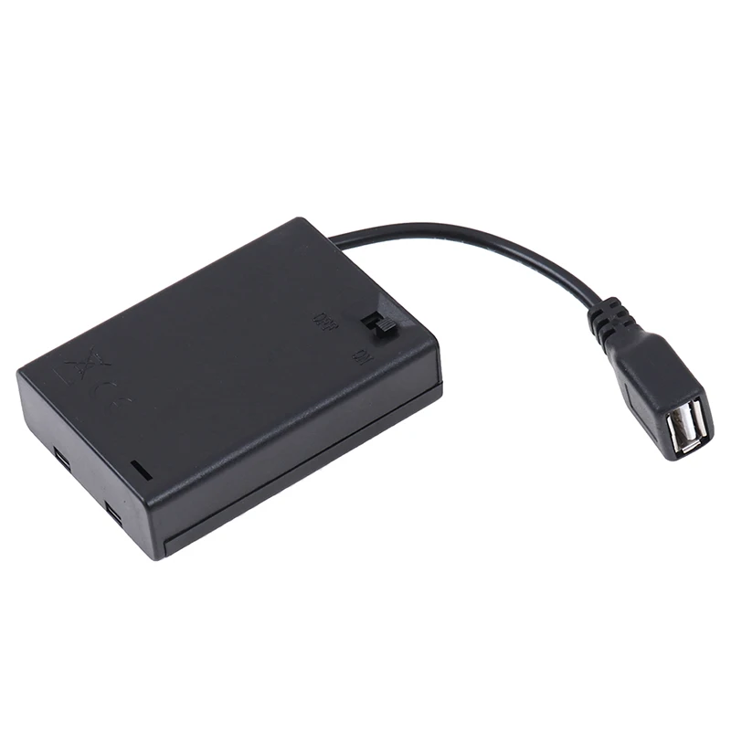 DC4.5V портативный мини AA держатель для батареи, коробка для хранения, чехол, USB блок питания, батарейный блок для 5050 3528 2835, светодиодный светильник