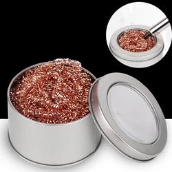 Boule de nettoyage de pointe de fer à souder, dissolvant de maille, filtre de buse propre pointe de fil de cuivre, support de boule d'acier, dissolvant d'étain métallique 