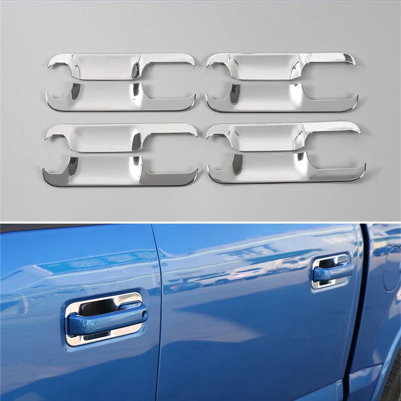 ABS дверная ручка чаши Крышка хром для Ford F150 протектор отделка вставки края литье Декор Авто стиль