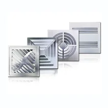 Небольшой интегрированный бесшумный вентилятор для кухни на присоске, медный вытяжной вентилятор 300*300 мм в форме листа ивы ITAS1266