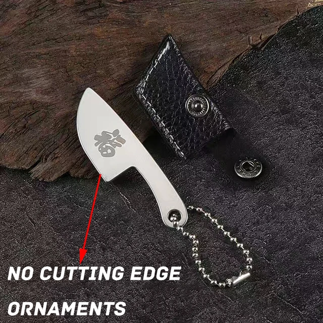 Mini kitchen Knife Unboxing Portable Small Blade Wine Bottle Opening Paper Cutting EDC Keychain Hanging Multi Survival Tools F