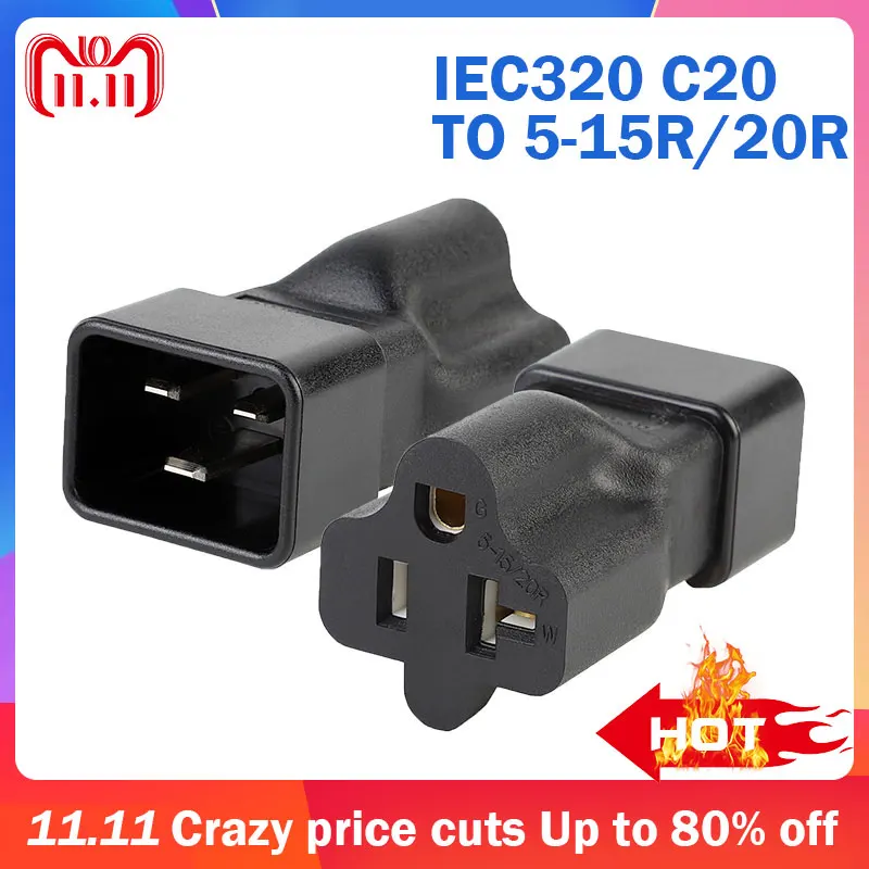 Адаптер питания переменного тока Два в одном IEC320 C20 5 15R адаптер 6 20R конвертер