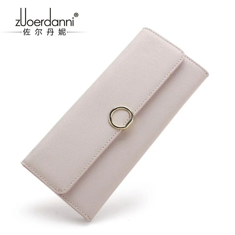beige Модный женский кошелек и долгосрочный Дамский картон с атмосферной дермой и мобильным телефоном A1935 - Цвет: beige