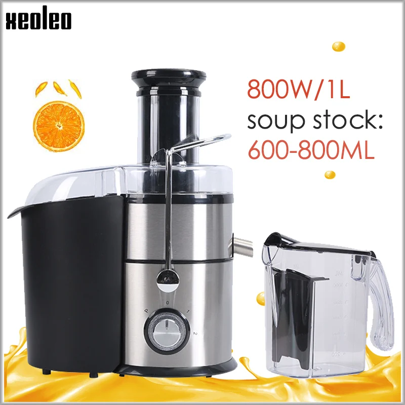 Xeoleo Juice Machine Estrattore Di Succo Domestico Spremiagrumi Centrifugo Professionale Separazione Di Scorie 800W 1L Produttore Di Spremitura Domest