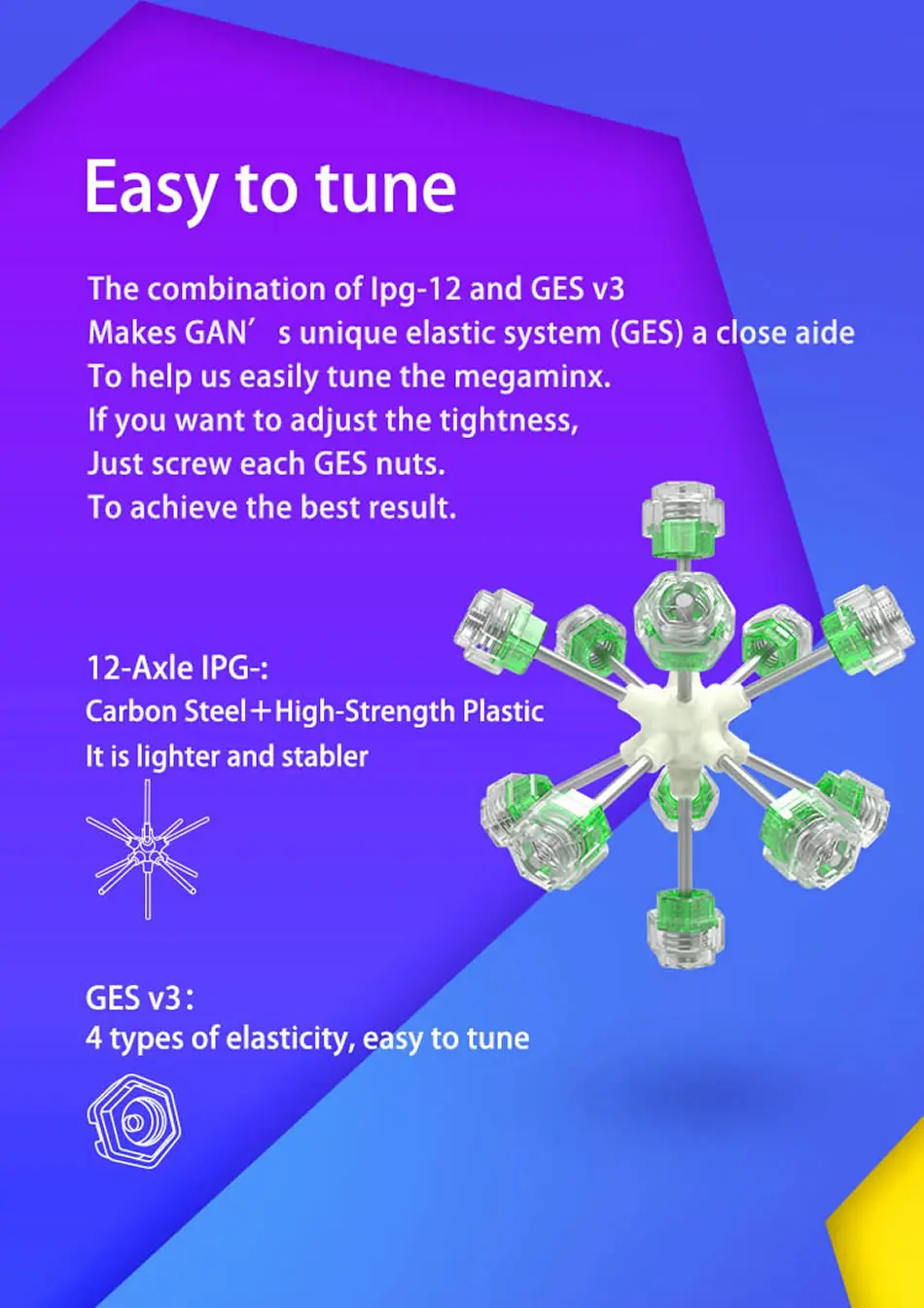 Магнитный кубик GAN 3x3, 3x3x3, магнитный кубик Megaminx, 3 слоя, скоростной кубик, профессиональная головоломка, игрушки для детей, Подарочная игрушка